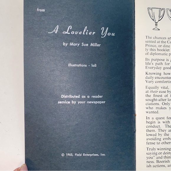 Vintage 1963 Newspaper Insert Winning Manners Booklet by Mary Sue Miller - Picture 4 of 11